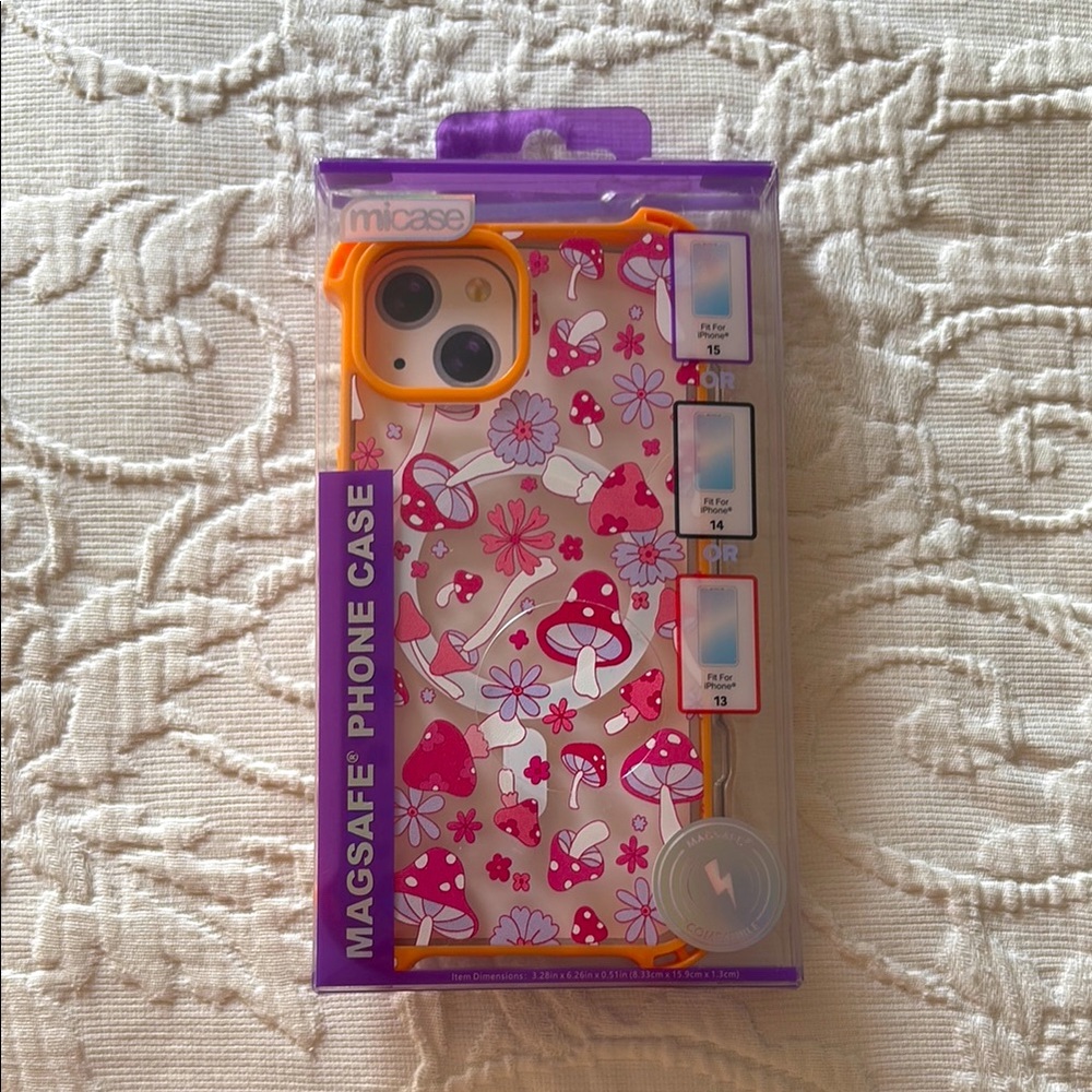 Pink Mushroom MagSafe Phone Case